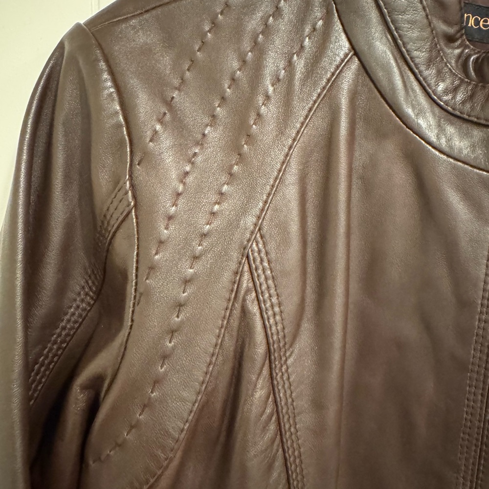 Quince leather jacket brown L - Picture 2 of 9